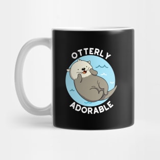Otterly Adorable Utterly Cute Otter Pun Mug